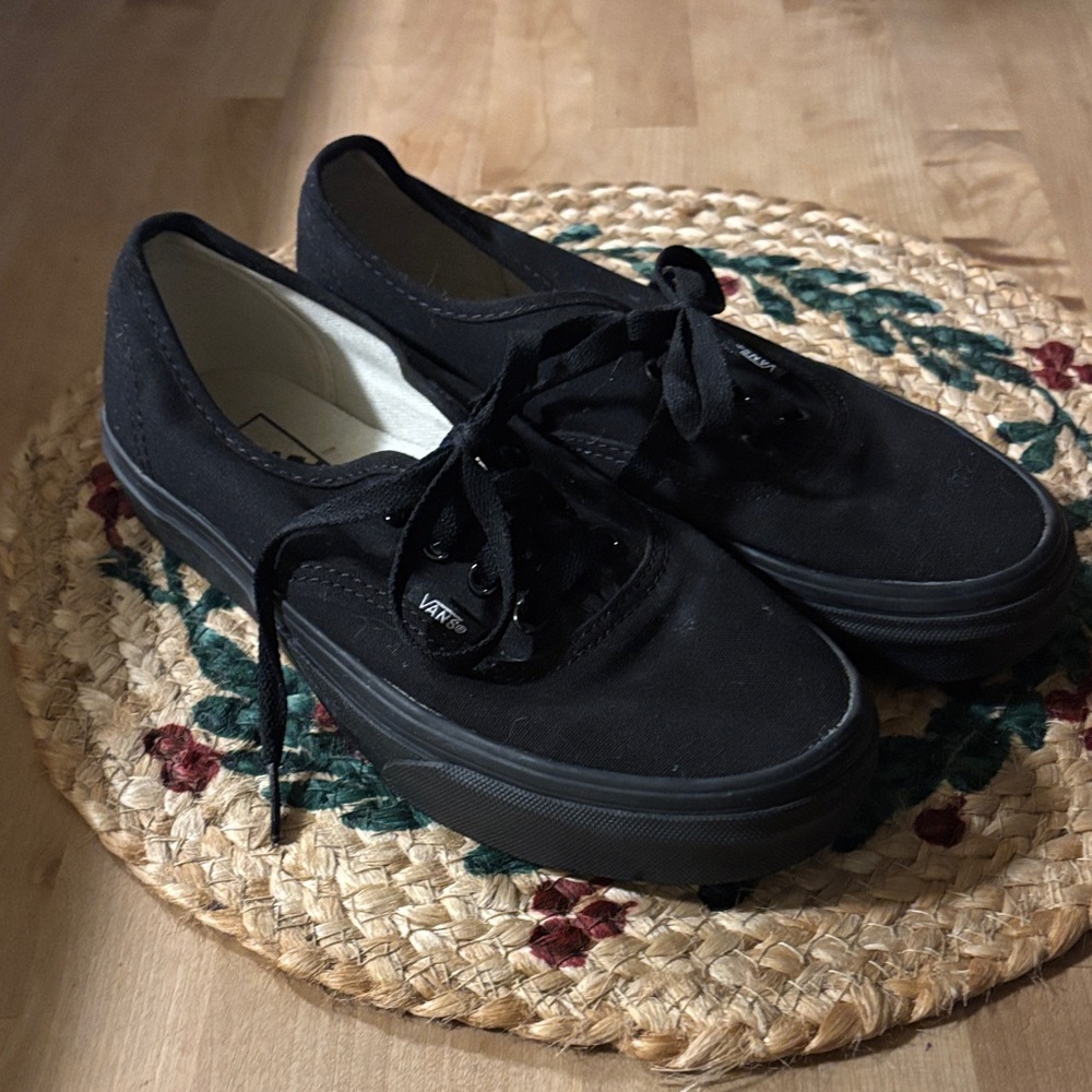 Vans Authentic Black Canvas Shoes